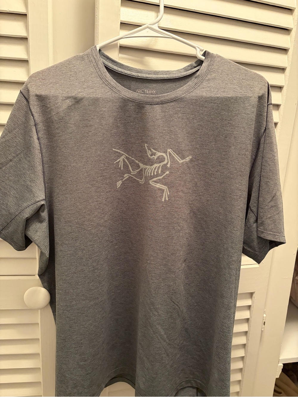 Arc'teryx Men's Grey Short-Sleeve Logo Tee Size Large